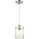 Yonkers 1 Light 6 inch Satin Nickel Mini Pendant Ceiling Light