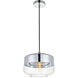 Lock Haven 1 Light 9.8 inch Chrome Pendant Ceiling Light