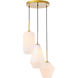 Rochester 3 Light 17 inch Brass Pendant Ceiling Light