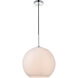 Huntington 1 Light 14 inch Chrome Pendant Ceiling Light