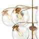 Croton 10 Light 36 inch Satin Brass Chandelier Ceiling Light