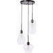 Rochester 3 Light 17 inch Black Pendant Ceiling Light