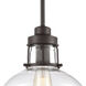 Bradford 1 Light 9 inch Oil Rubbed Bronze Mini Pendant Ceiling Light