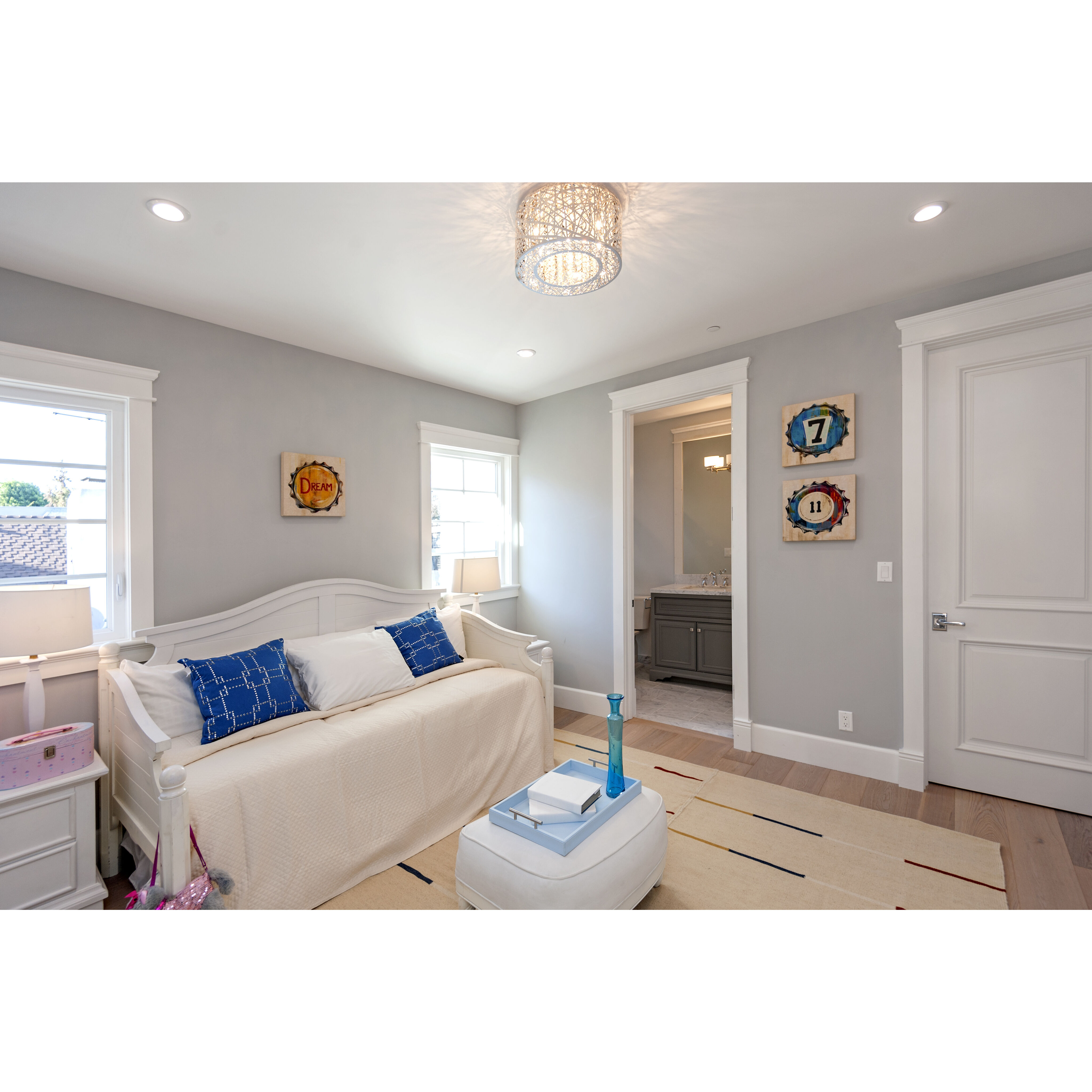 Troy 7 Light 15.75 inch Polished Chrome Flush Mount Ceiling Light