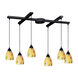 Millcreek 6 Light 17 inch Dark Rust Mini Pendant Ceiling Light