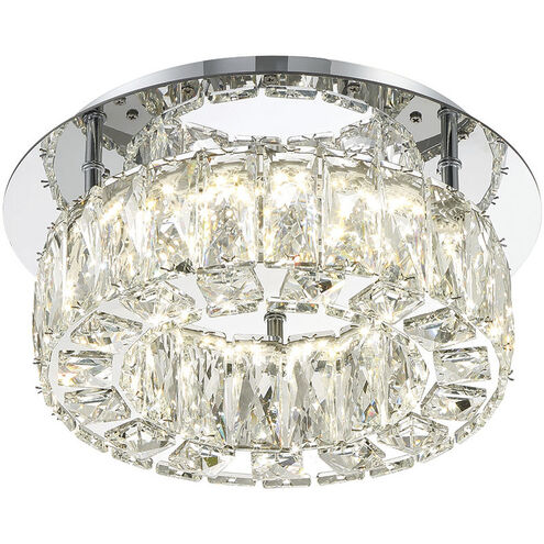 Dickinson 1 Light 12 inch Chrome Flush Ceiling Light