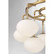 Lumenfold Nine-Globe ChandelierLumenfold 9 Light 34 inch Natural Brass Chandelier Ceiling Light