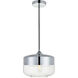 Lock Haven 1 Light 9.8 inch Chrome Pendant Ceiling Light