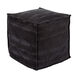 Conneaut 18 inch Dark Blue Pouf, Cube