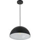 Scotland 1 Light 14 inch Black Pendant Ceiling Light