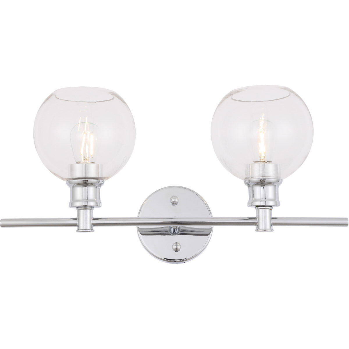 Syracuse 2 Light 19 inch Chrome Wall sconce Wall Light