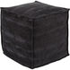 Conneaut 18 inch Dark Blue Pouf, Cube