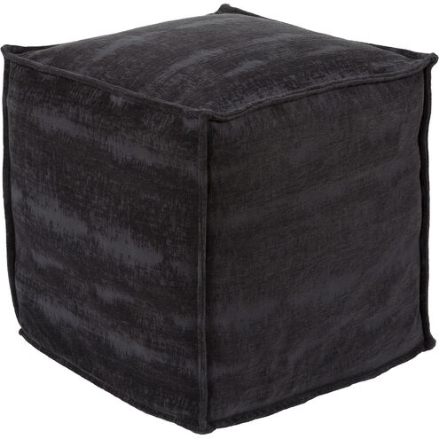 Conneaut 18 inch Dark Blue Pouf, Cube