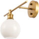 Syracuse 1 Light 14.7 inch Brass Wall sconce Wall Light, Left