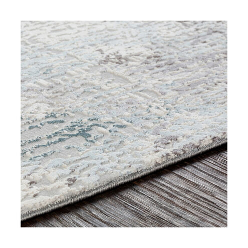 Springfield 91 X 63 inch Medium Gray/Silver Gray/White/Pale Blue/Denim Rugs, Rectangle