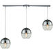 Kingsbury 3 Light 38 inch Polished Chrome Mini Pendant Ceiling Light, Linear