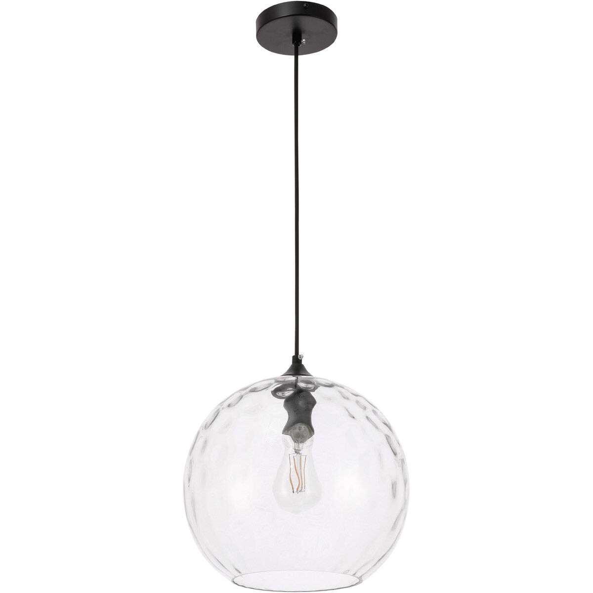Pittsfield 1 Light 12 inch Black Pendant Ceiling Light