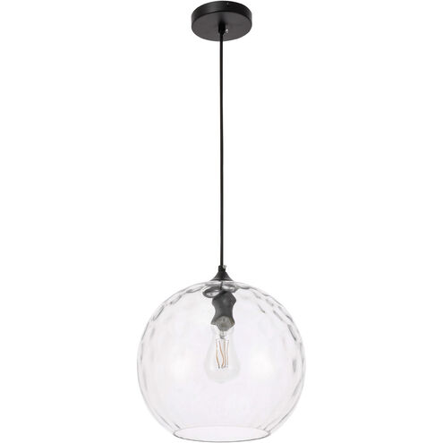 Pittsfield 1 Light 12 inch Black Pendant Ceiling Light