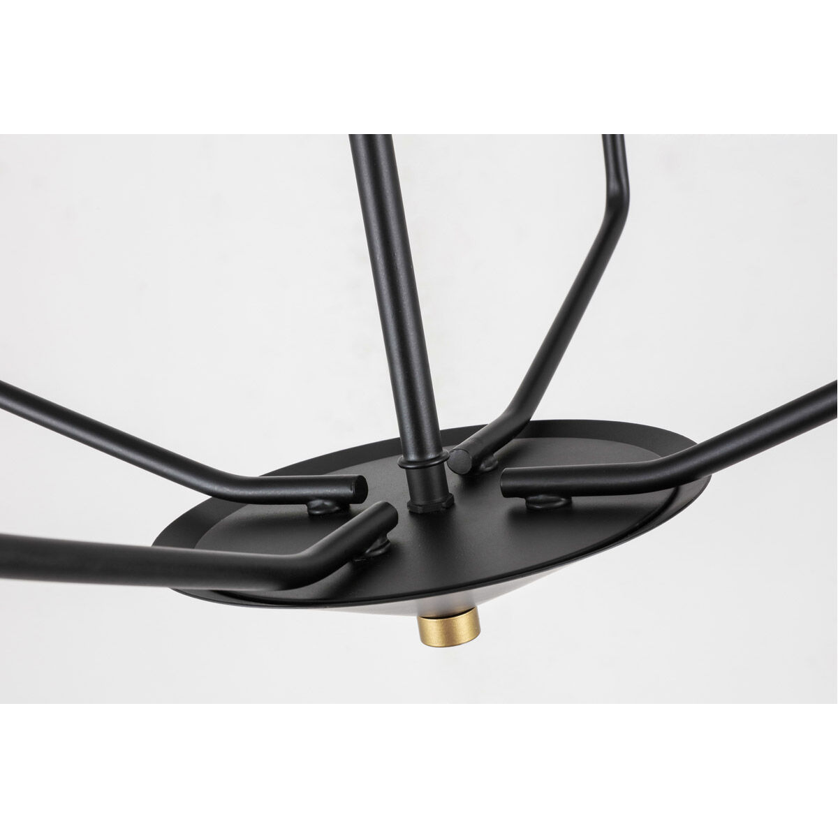 Geneseo 4 Light 18 inch Black and Brass Pendant Ceiling Light