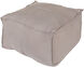 Whitesboro 13 inch Medium Gray Pouf, Rectangle