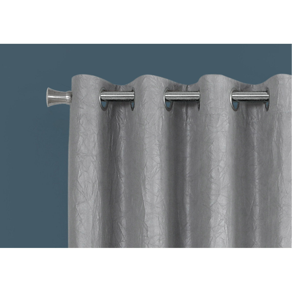 Swatara Silver Curtain Panel, 2-Piece Set