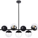 Oyster Bay 7 Light 18 inch Black Pendant Ceiling Light