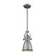 Pittsburgh 1 Light 8 inch Weathered Zinc Mini Pendant Ceiling Light