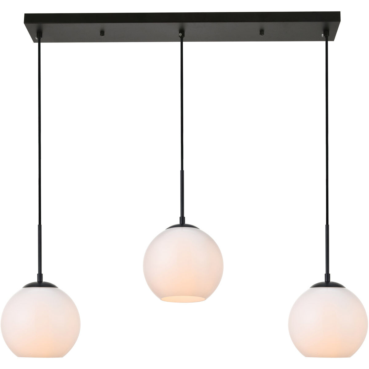 Huntington 3 Light 8 inch Black Pendant Ceiling Light