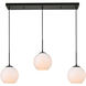 Huntington 3 Light 8 inch Black Pendant Ceiling Light