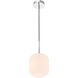 Syracuse 1 Light 7.3 inch Chrome Pendant Ceiling Light