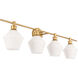 Rochester 4 Light 38 inch Brass Wall sconce Wall Light