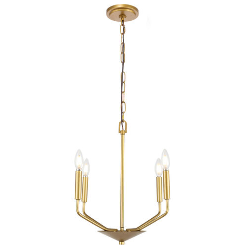 Geneseo 4 Light 18 inch Brass Pendant Ceiling Light