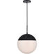 Oyster Bay 1 Light 14 inch Black Pendant Ceiling Light