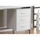Ramapo 60 X 30 inch White and Silver Computer Desk