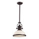 Pittsburgh 1 Light 13 inch Oil Rubbed Bronze Pendant Ceiling Light