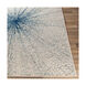 Hatfield 122.05 X 94.49 inch Seafoam/Sky Blue/Dark Blue/Charcoal/Light Beige Machine Woven Rug