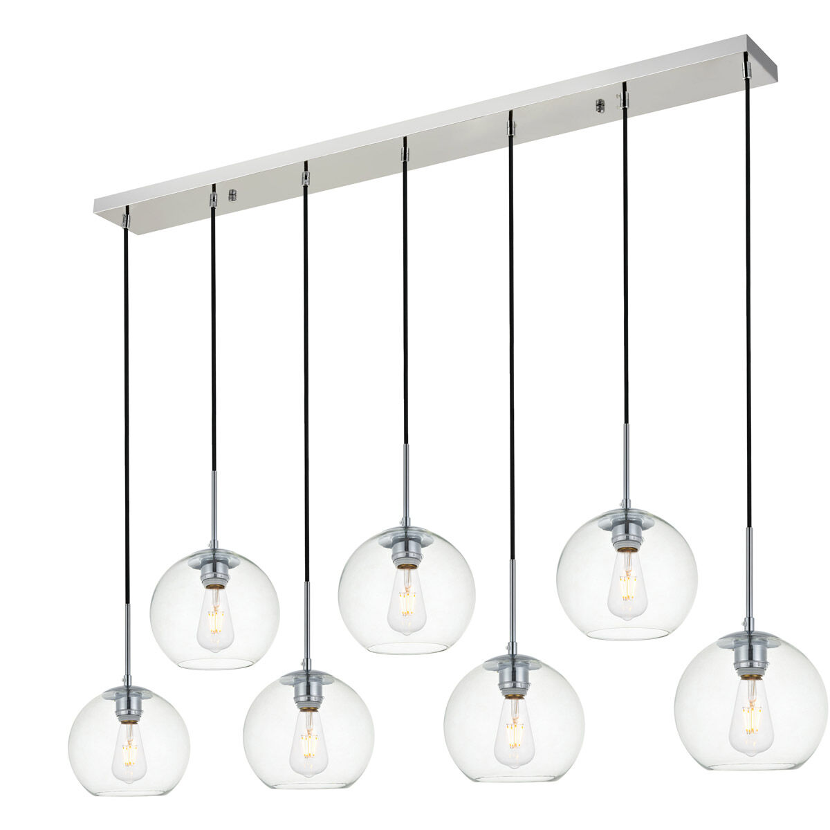 Huntington 7 Light 8 inch Chrome Pendant Ceiling Light