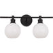 Syracuse 2 Light 19 inch Black Wall sconce Wall Light