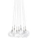 Bushkill 7 Light 12 inch Satin Nickel Multi-Light Pendant Ceiling Light
