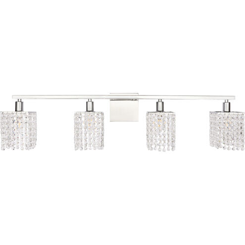 Adams 4 Light 36 inch Chrome Wall sconce Wall Light