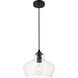 Gwynedd 1 Light 9 inch Black Pendant Ceiling Light