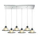 Webster LED 30 inch Polished Chrome Multi Pendant Ceiling Light, Configurable