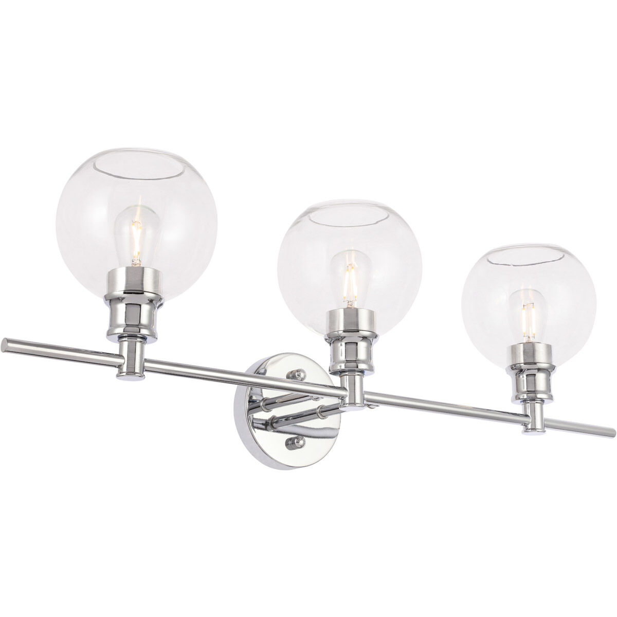 Syracuse 3 Light 28 inch Chrome Wall sconce Wall Light
