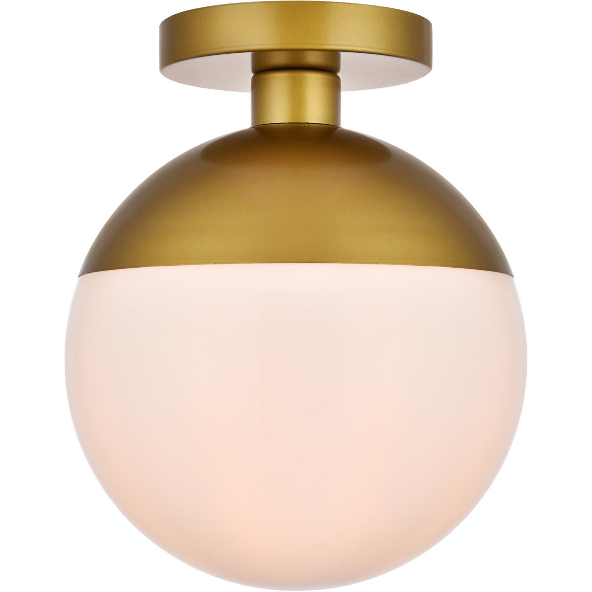 Oyster Bay 1 Light 10 inch Brass Flush Mount Ceiling Light