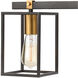 Shenandoah 3 Light 26 inch Matte Black with Brushed Brass Vanity Light Wall Light