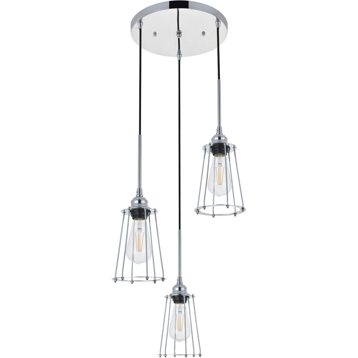 Phoenixville 3 Light 16 inch Chrome Pendant Ceiling Light