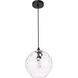 Womelsdorf 1 Light 10 inch Black Pendant Ceiling Light