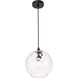 Womelsdorf 1 Light 10 inch Black Pendant Ceiling Light