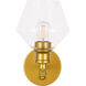 Rochester 1 Light 6 inch Brass Wall sconce Wall Light