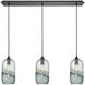 Batavia 3 Light 36 inch Oil Rubbed Bronze Mini Pendant Ceiling Light, Linear